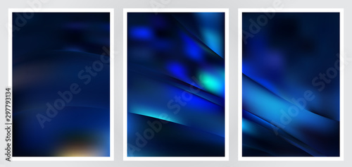 Set of abstract creative vector background design