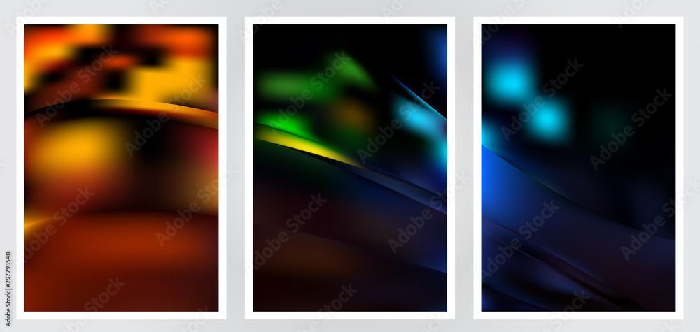 Set of abstract creative vector background design Set of abstract creative vector background design