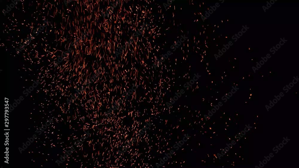 Red particles flying fire Red particles flying fire