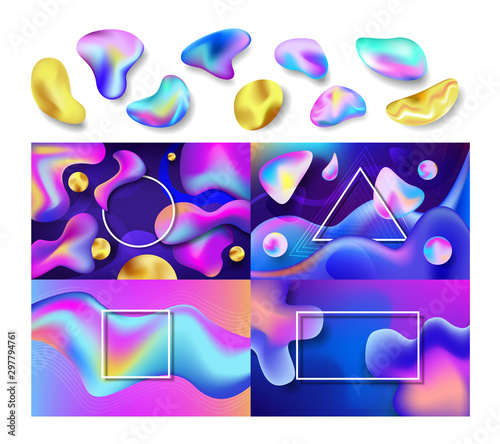 Liquid abstract vector abstracted color backdrop design colorful futuristic f...