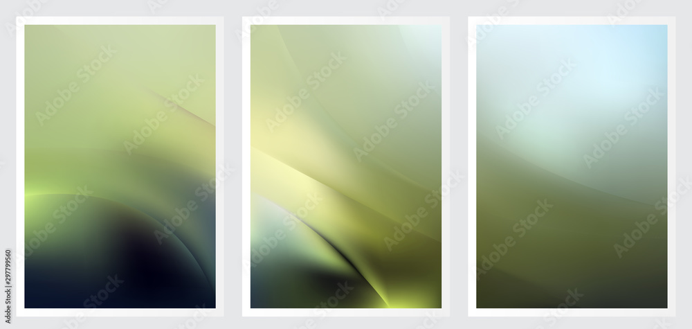 Set of abstract creative vector background design