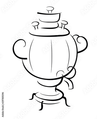 Sketch of samovar