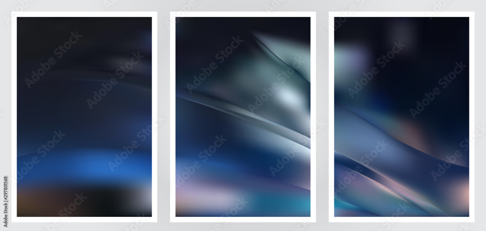 Set of abstract creative vector background design