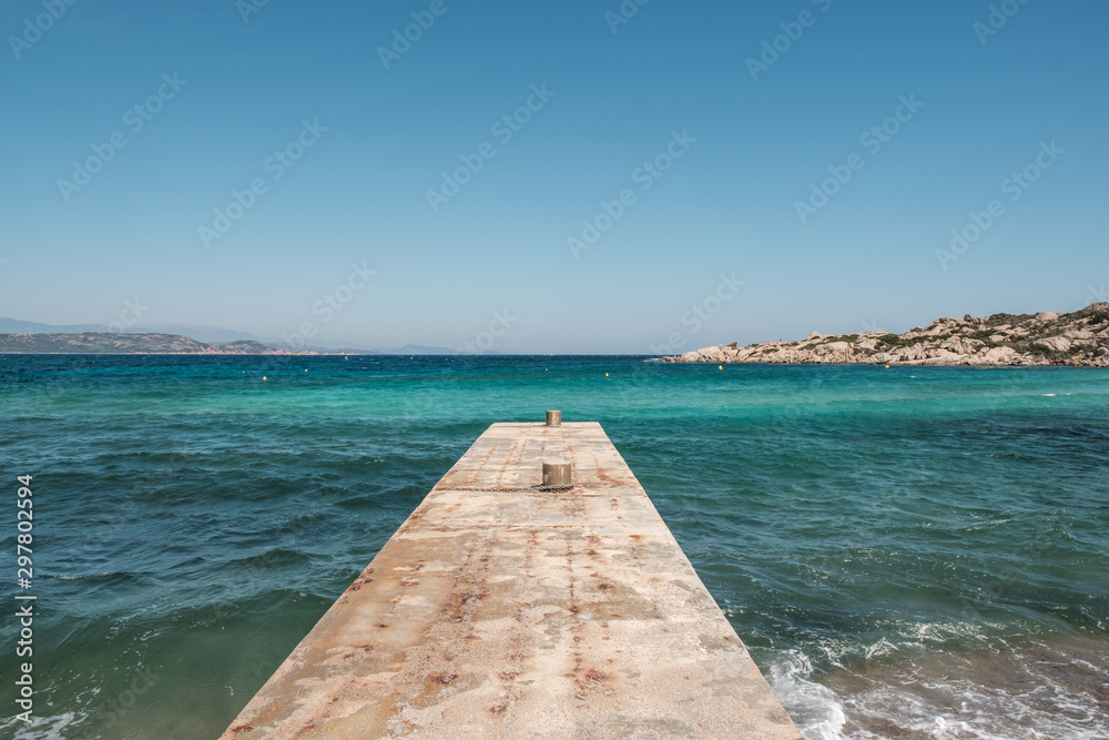Old jetty at Cavallo Island in Corsica