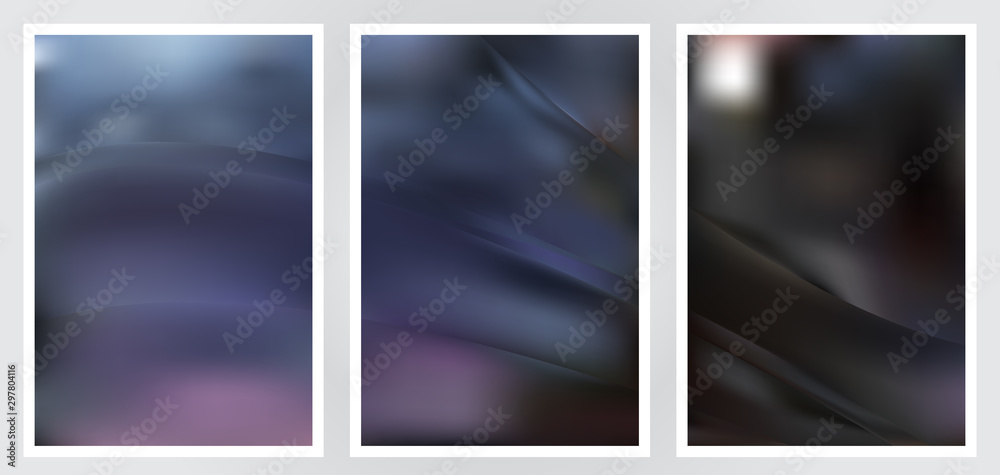 Fototapeta premium Set of abstract creative vector background design