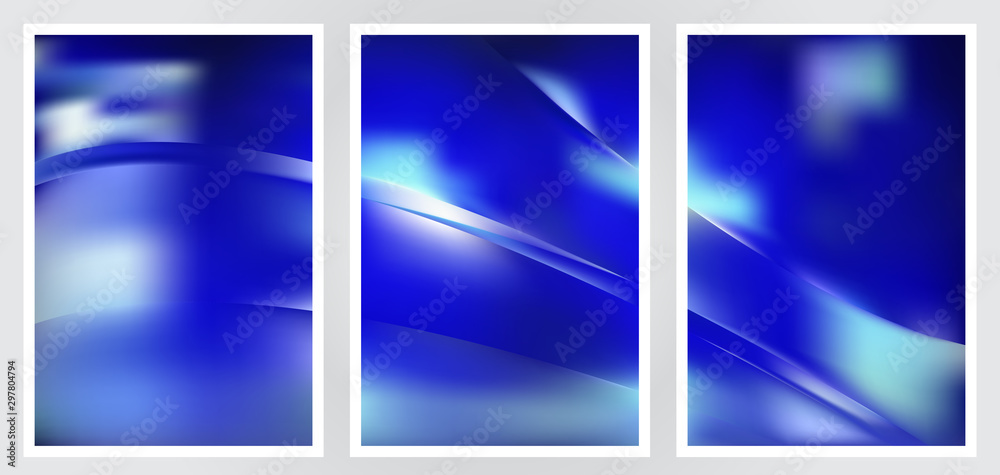 Fototapeta premium Set of abstract creative vector background design