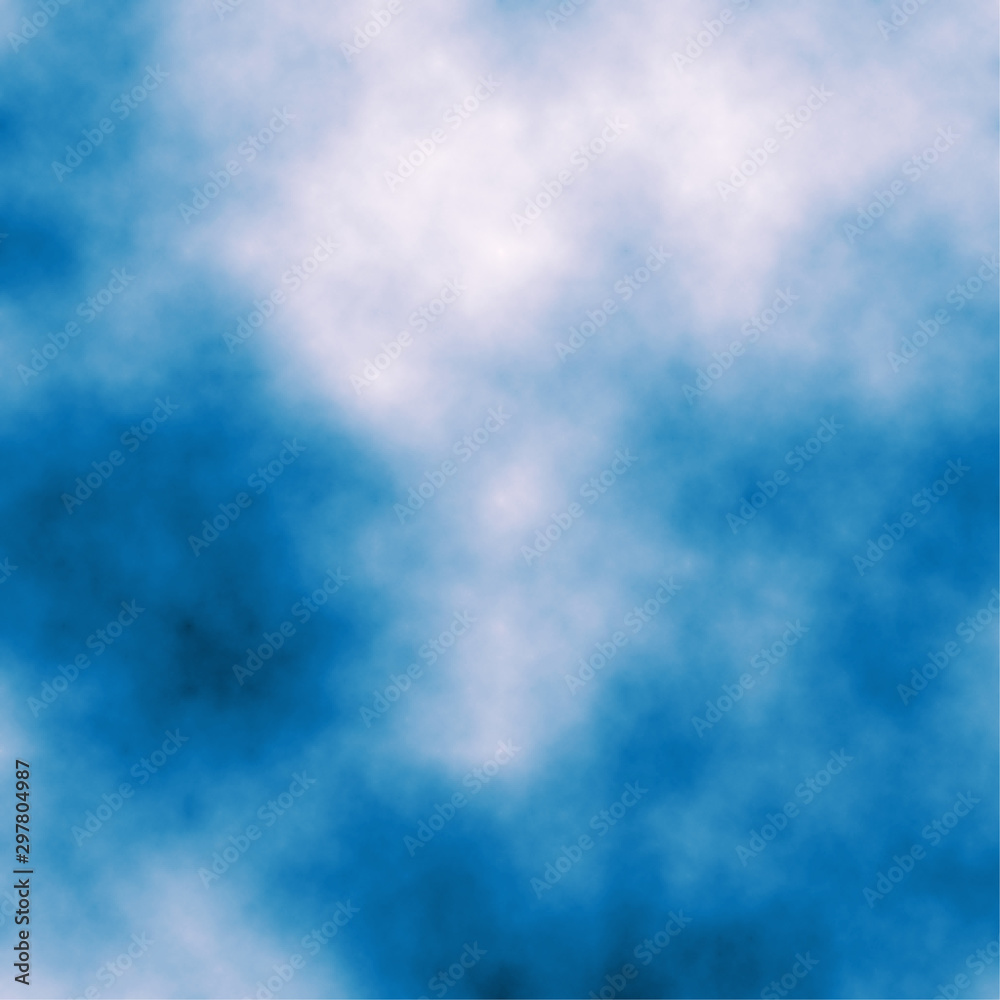 Abstract Cloud diamond-square algorithm Generative Art background illustration