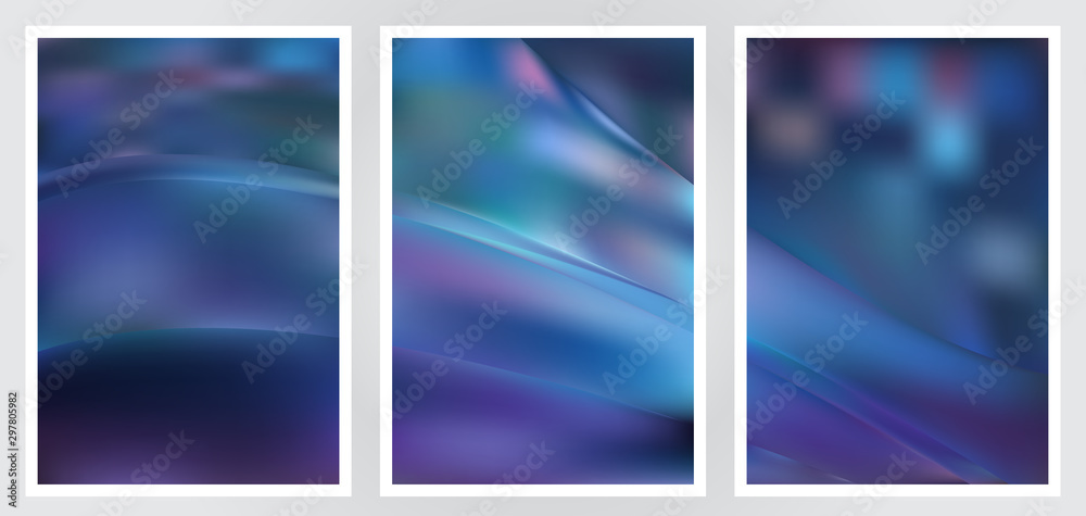 Set of abstract creative vector background design