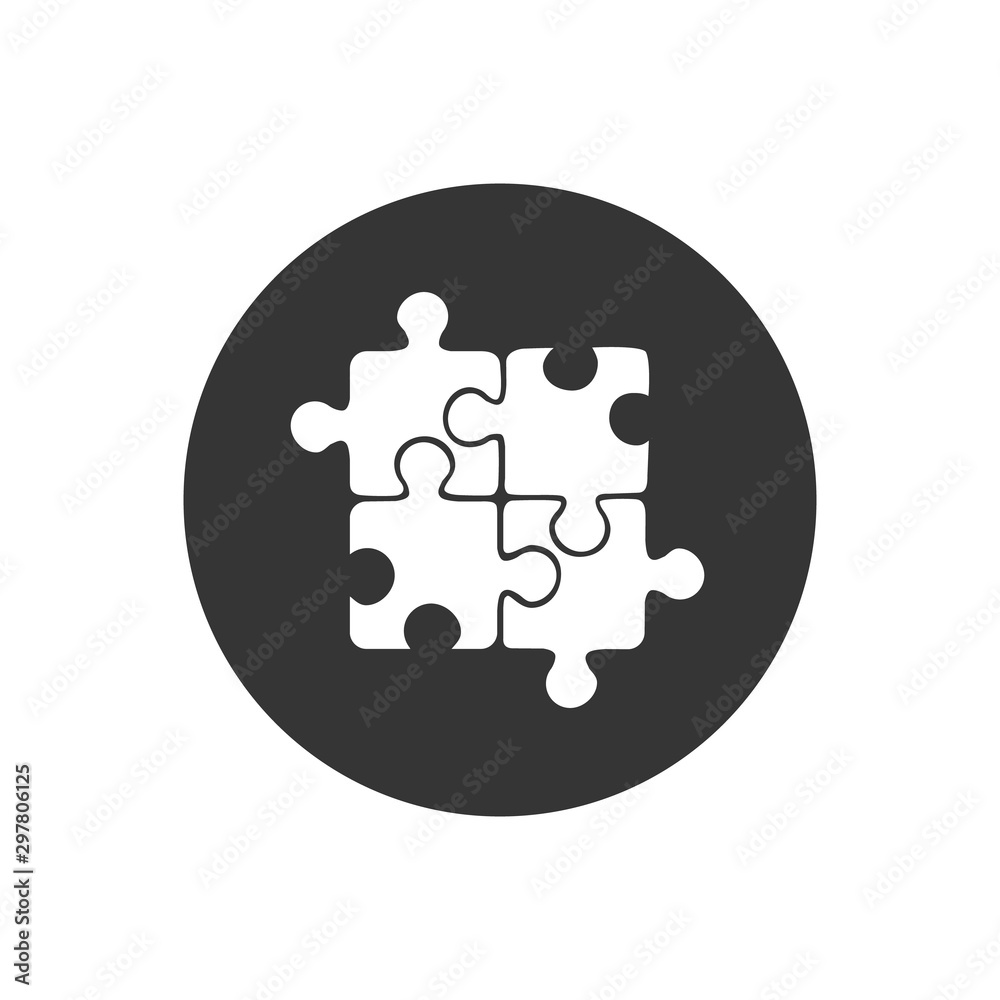 Best puzzle icon. vector illustration flat style Best puzzle icon. vector illustration flat style