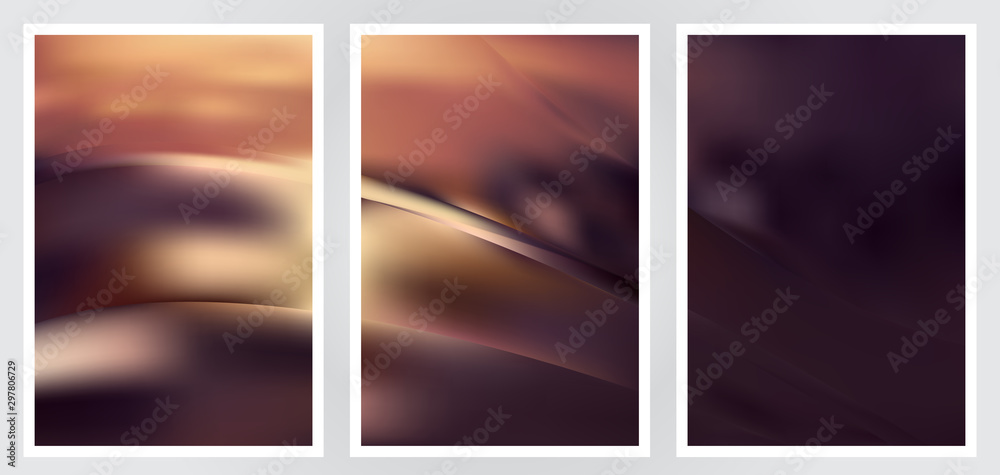 Fototapeta premium Set of abstract creative vector background design