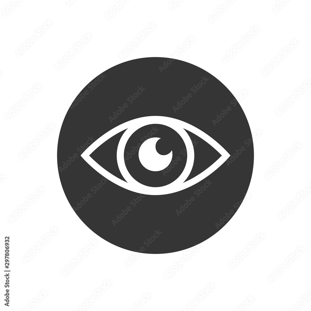 Eye icon sign. vector illustration flat style Eye icon sign. vector illustration flat style