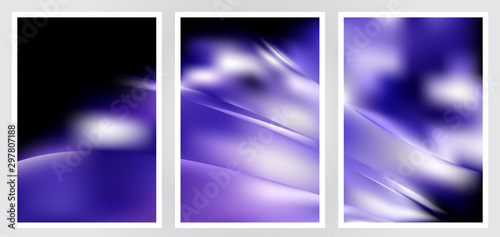 Set of abstract creative vector background design