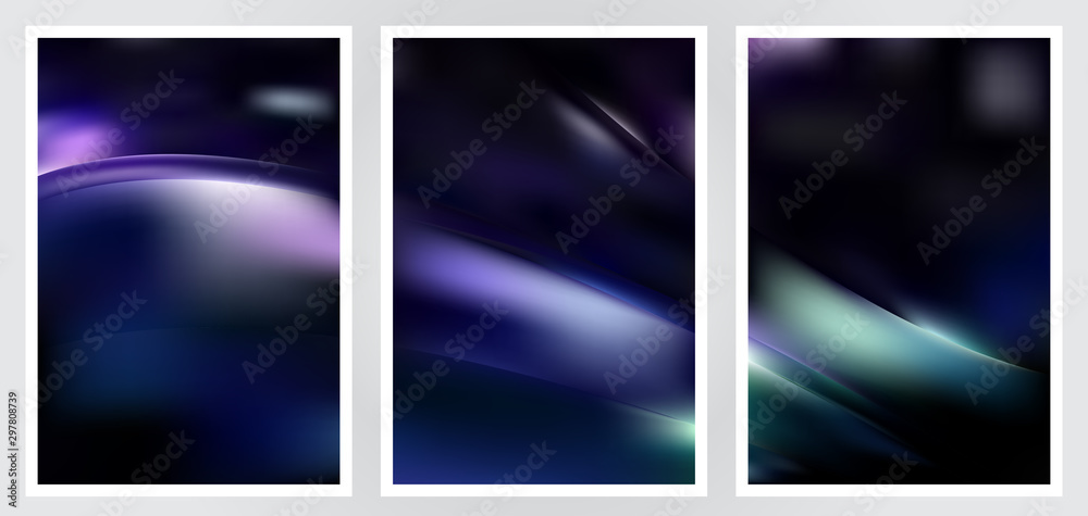 Fototapeta premium Set of abstract creative vector background design