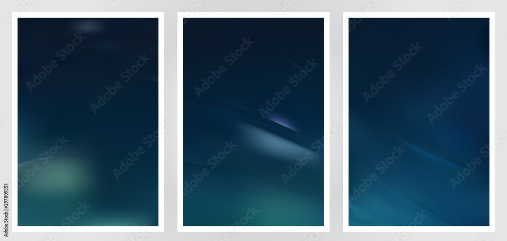 Set of abstract creative vector background design