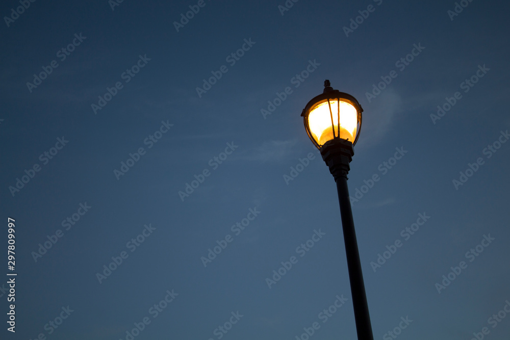 Street light at dusk Street light at dusk