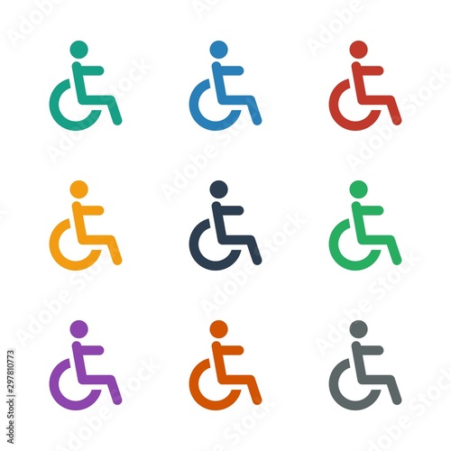 disabled icon white background