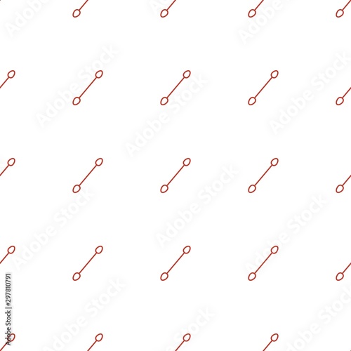 cotton buds icon pattern seamless white background