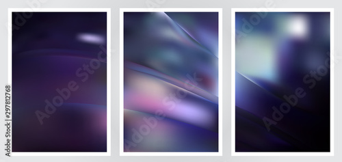 Set of abstract creative vector background design