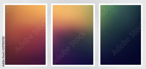 Set of abstract creative vector background design