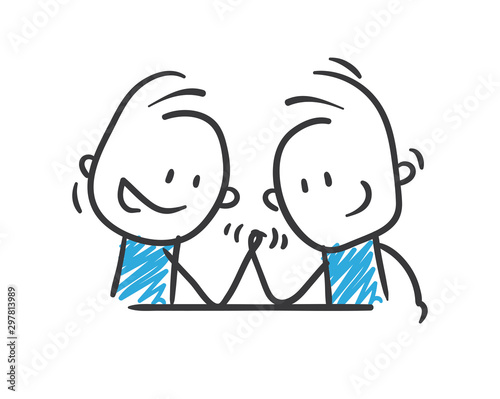 Stickman Blue: Competition, Competitor. (Nr. 168)