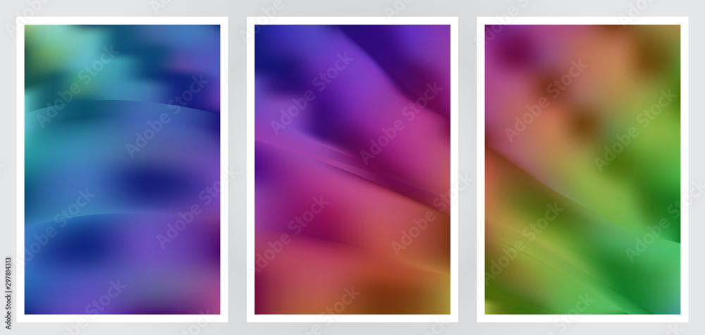 Naklejka premium Set of abstract creative vector background design