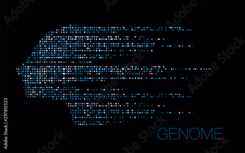 Big genomic data visualization photo