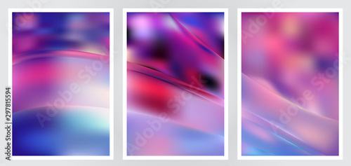 Set of abstract creative vector background design
