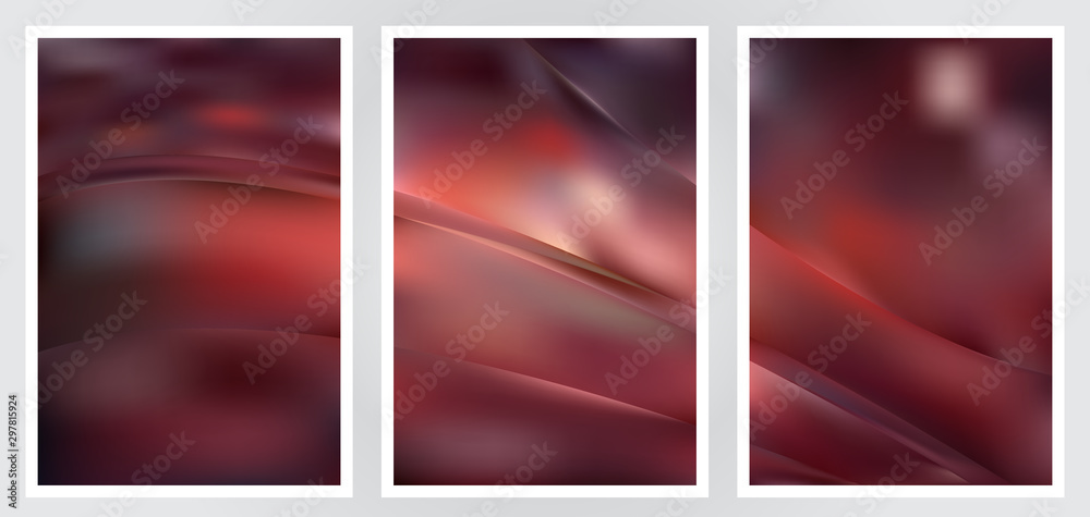 Fototapeta premium Set of abstract creative vector background design