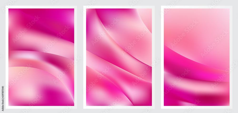 Fototapeta premium Set of abstract creative vector background design