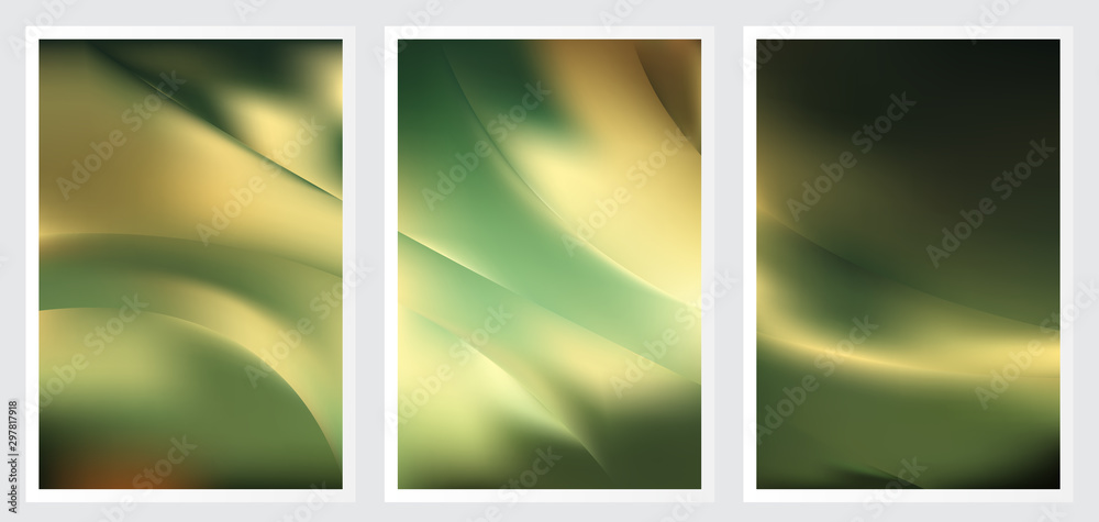 Obraz premium Set of abstract creative vector background design
