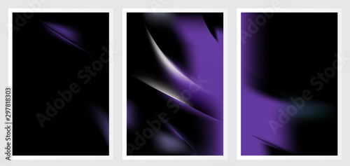 Set of abstract creative vector background design
