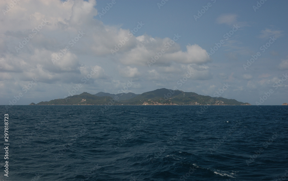 Approaching Thailand's Koh Tao by ferry