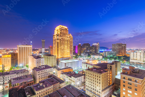New Orleans  Louisiana  USA downtown CBD skyline