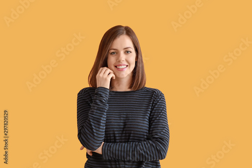 Portrait of beautiful young...