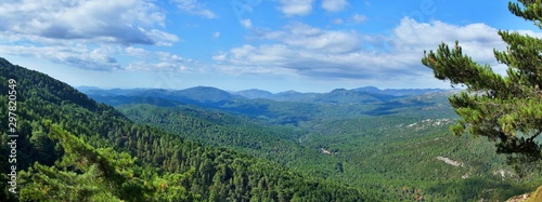 panoramic view by the inland Corsica