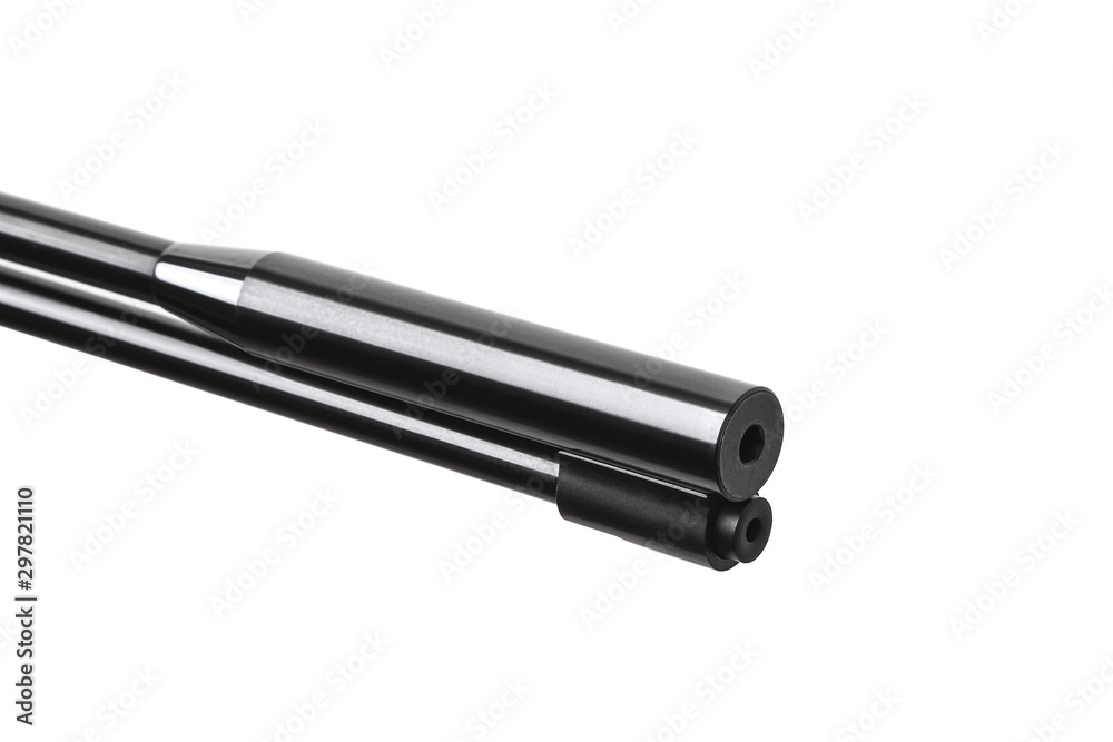 Pneumatic rifle isolated on white background Pneumatic rifle isolated on white background
