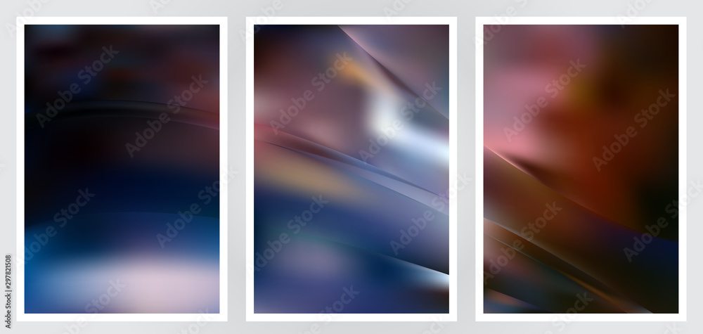 Fototapeta premium Set of abstract creative vector background design