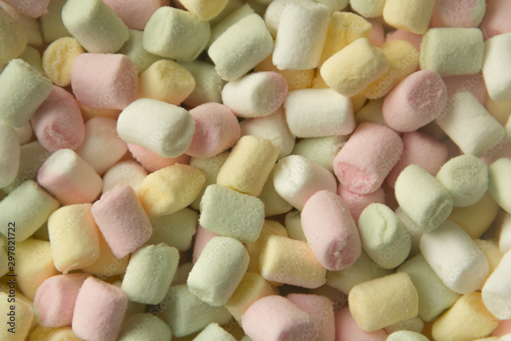 Multicolored Sweet Marshmallow Scattering Multicolored Sweet Marshmallow Scattering