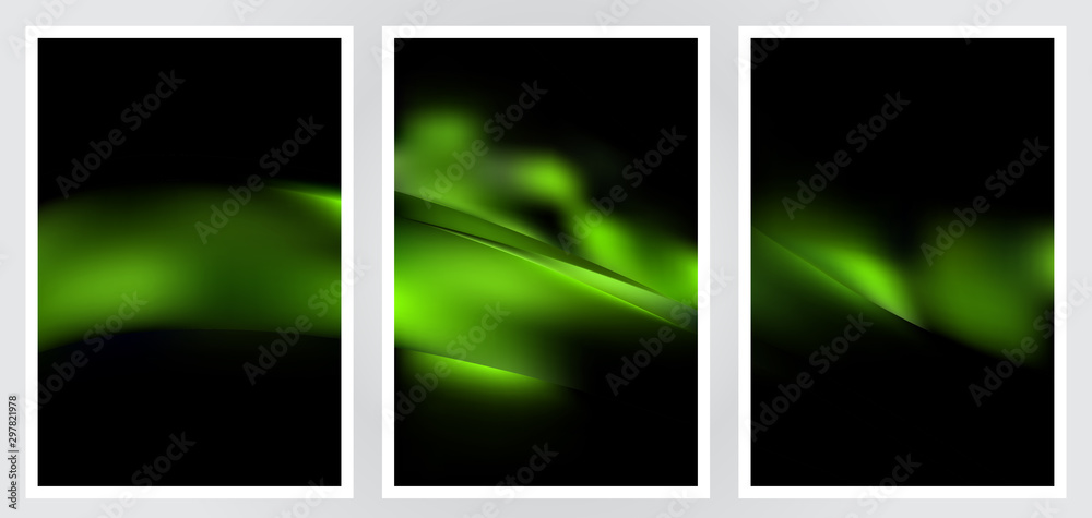 Set of abstract creative vector background design