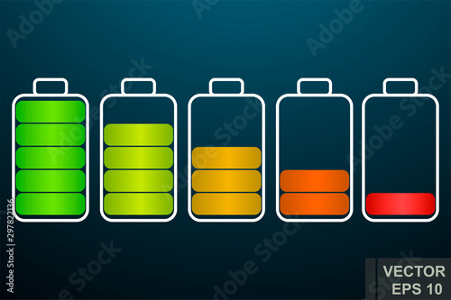 Battery charge. Energy. Simple style. For your design.