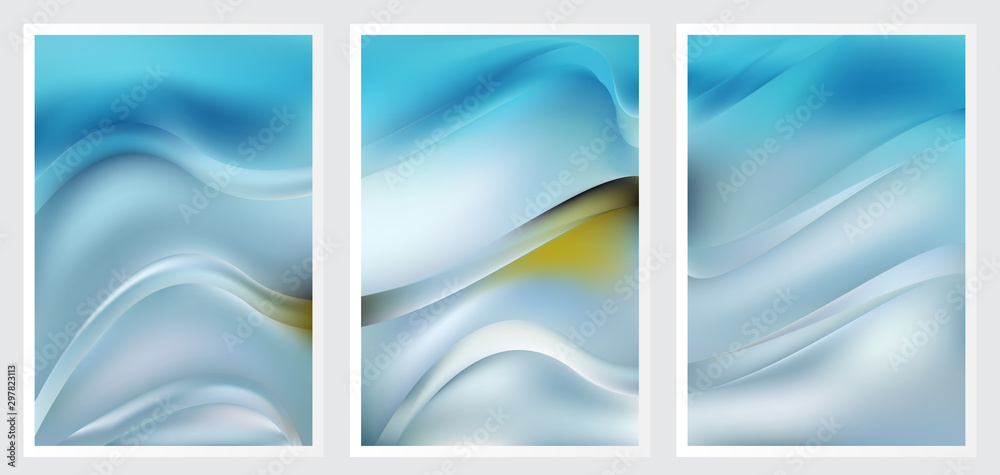 Fototapeta premium Set of abstract creative vector background design