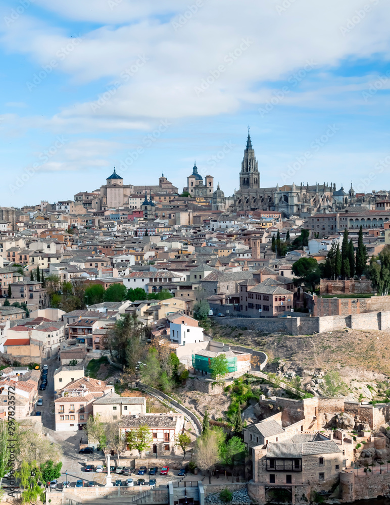 Medieval city of Toledo in the center of Spain in a sunny day. Medieval city of Toledo in the center of Spain in a sunny day.