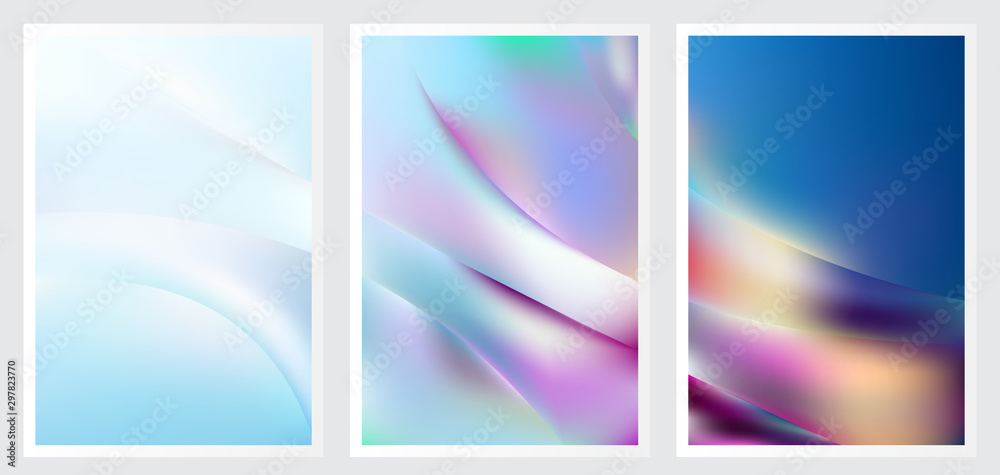 Naklejka premium Set of abstract creative vector background design