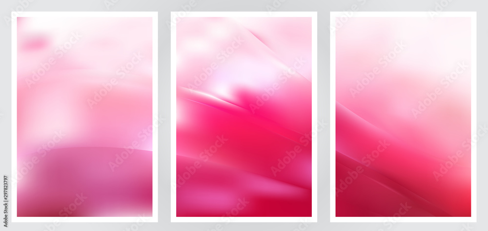 Fototapeta premium Set of abstract creative vector background design
