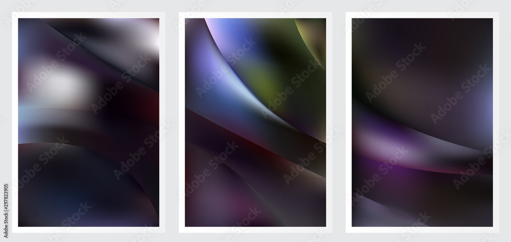 Fototapeta premium Set of abstract creative vector background design