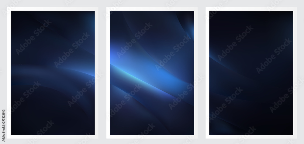 Fototapeta premium Set of abstract creative vector background design