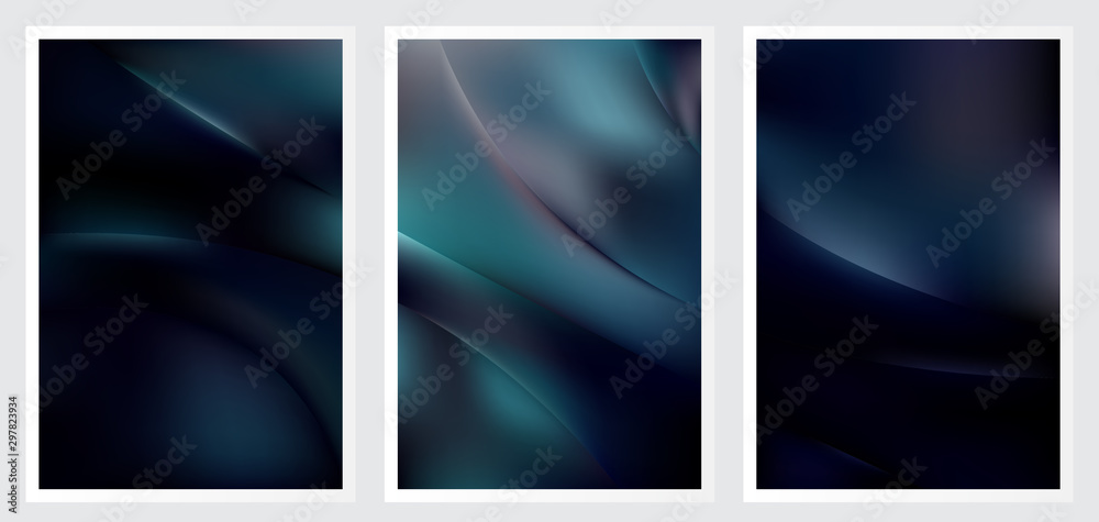 Set of abstract creative vector background design