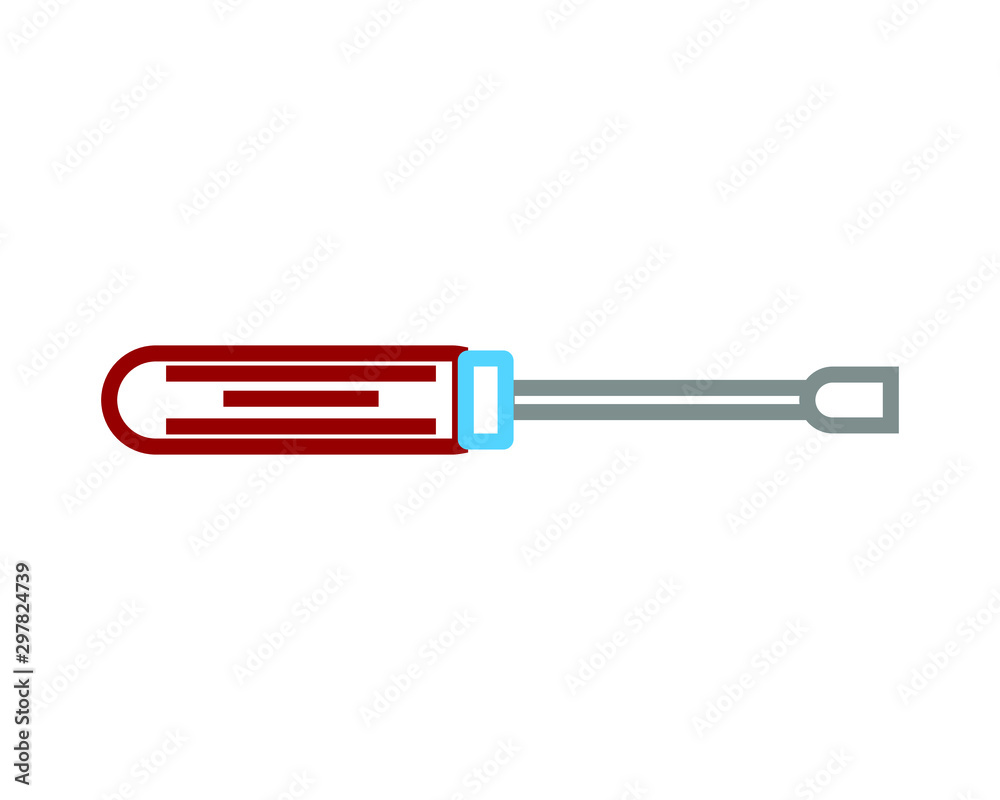 simple vector icon with screwdriver shape simple vector icon with screwdriver shape