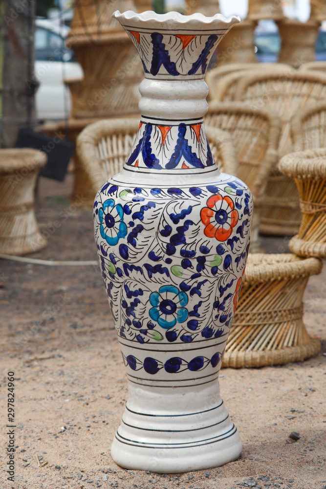 Clay Flower Vase Decoration