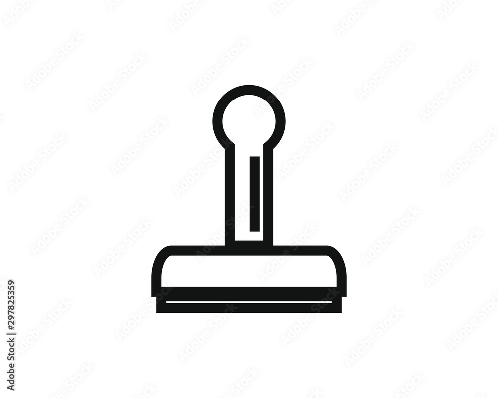 simple vector icon with stamp stamp shape simple vector icon with stamp stamp shape